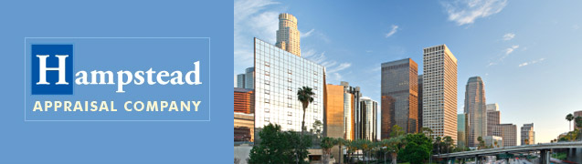 Hampstead Appraisal Company logo with Los Angeles skyline